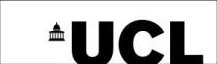 UCL black on white text logo with turret graphic